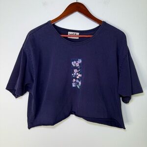 Vintage Northern Reflections Cottagecore Grandmacore Cropped Floral Top